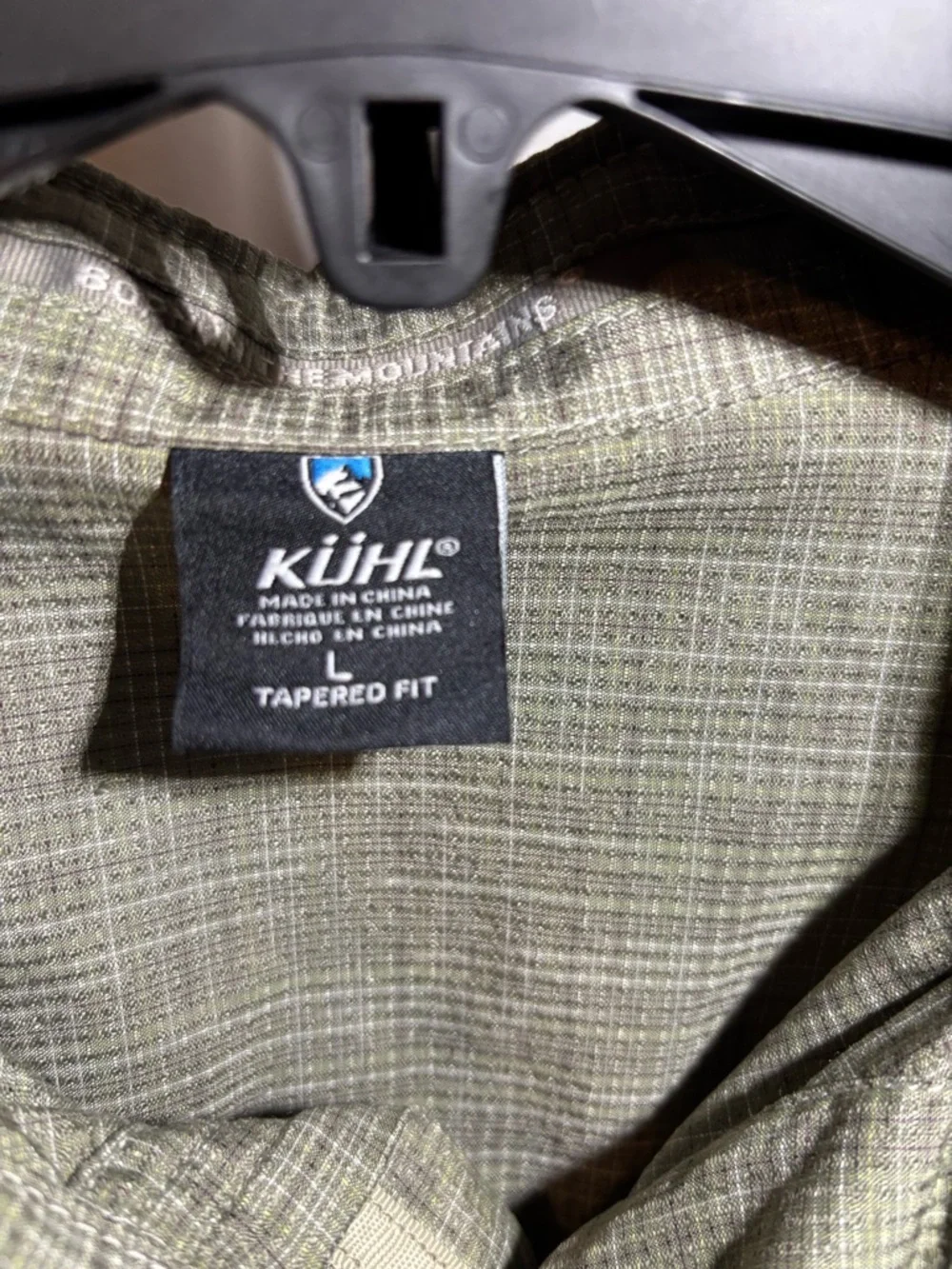 Kuhl Olive Green Plaid Short-Sleeve Button-Down Shirt - Picture 6 of 13
